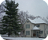 My home with snow